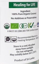 3重有機認證 · 冷壓初榨椰子油 500ml